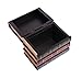 WaaHome Wooden Book Box Decorative Storage Boxes for Girls Women Men Gifts Home Decoration (6.3