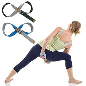 RUIXIB Adjustable Yoga Strap Stretch Strap,Double Cotton Exercise Straps Exercise Belt Loop Stretch Band for Daily Stretching Pilates Fitness Physical Therapy