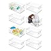 mDesign Deep Storage Organizer Container for Kids/Child Supplies in Kitchen, Pantry, Nursery, Bedroom, Playroom - Holds Snacks, Bottles, Baby Food, Diapers, Wipes, Toys - 14.5
