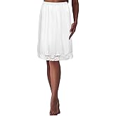 Comche 1 Pack Lace Half Slip Underskirt Half Slips for Under Dresses Skirt Extenders Womens Anti Static Half Slip