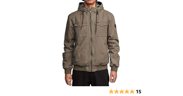 rvca hooded bomber jacket