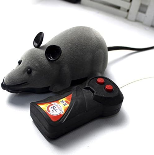 Wireless Remote Control RC Electronic Rat Mouse Mice Toy For Cat Puppy (Grey)