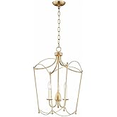 Maxim Plumette - 3 Light Pendant-Gold Leaf Finish -Traditional Installation
