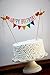 Happy Birthday Cake Topper Banner, Colorful Decorating Bunting for Birthday Decorations - Multicolor É