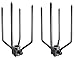 OneGrill Large Animal Fork Set 4 Prong Stainless Steel (Fits 3/4” Hexagon or 7/8