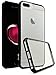 iPhone 7 Plus Case, Bastex Slim Fit Flexible Clear Transparent Rubber Back Cover Fused Black Side Bumper Snap Case for Apple iPhone 7 Plus / 7 Pro