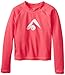 Kanu Surf Girl's Keri UPF 50+ Long Sleeve Rashguard, Neon Red, 3T