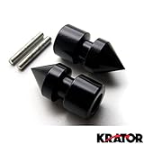 Krator Spike Black Swingarm Spools Sliders Motorcycle For Yamaha R1 YZF-R1 2005-2011