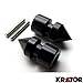 Krator Spike Black Swingarm Spools Sliders Motorcycle For Yamaha R1 YZF-R1 2005-2011