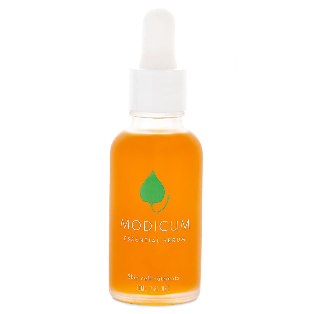 Modicum Skincare Essential Serum/Nourishing Essential Serum / 100% natural, plant-based, organic facial moisturizer for all skin types/push pump bottle / 30 ml …