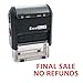 ExcelMark Final Sale NO REFUNDS - Self-Inking Rubber Stamp - A1539 Red Ink