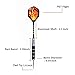 9 Pack Steel Tip Darts 23 Grams with Nonslip Iron Barrel and Aluminum Dart Shafts,Tip Dart Metal Darts with 3 Extra Flame Pattern Flight (9 pcs)
