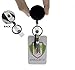 Heavy Duty All Metal Casing Retractable Badge & Key Reel with Thick Nylon Cord, Belt Clip, Reinforced ID Strap and Keychain by Specialist ID (Sold Individually)