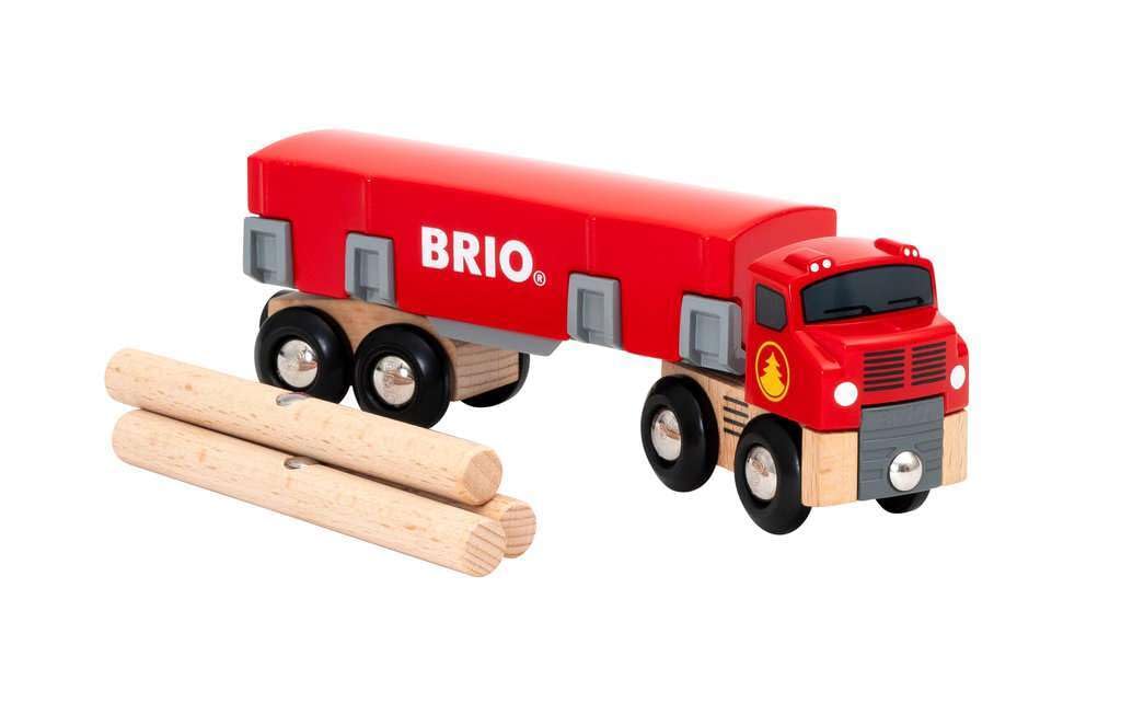 BRIO World Lumber Truck Toy Vehicle for Kids Age 3 Years Up