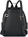 Leather Backpack, COOFIT Black Leather Backpack Women SchoolBag Casual Daypack