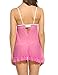 Avidlove Womens Sexy Open Cup Strappy Lingerie Cupless Babydoll Chemises (Meidum, Pink)