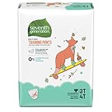 Seventh Generation Baby & Toddler Training Pants, Large Size 3T-4T, 88 count (Packaging May Vary)