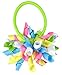Hair Ties, HipGirl 12pc 3.5''Hair Bow Ponytail Holder W/Korker Ribbon, No Metal Crease Ouchless Elastic Rubber Band with Cheer Bows, Match Outfit and Dress