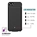 [ Upgraded ] iPhone 8 Plus/ 7 Plus Battery Case,MAXBEAR 7000mAh Portable Ultra Slim External Battery Charging Case Support Headphones Battery Pack for iPhone 8 Plus, iPhone 7 Plus (5.5 inch) -Black