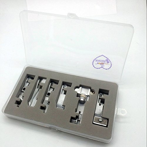 HONEYSEW Overlock Serger 6 presser Feet set for singer 14CG754 14SH654 14SH754 14hd854 14U555 14U557 Consew 1