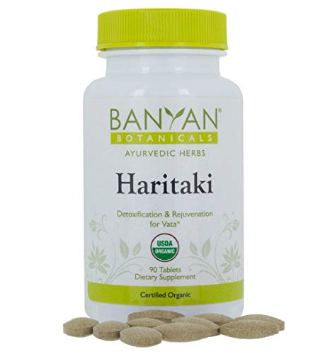 Banyan Botanicals Haritaki - USDA Organic, 90 Tablets - Terminalia chebula - Detoxification & Rejuvenation* (Best Medicine For Dysentery)