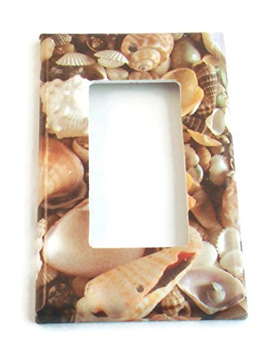 Single Rocker Light Switch Cover, Seashell (248R)