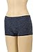 Sofra WS Women's Seamless Panty Boyshorts Stretch Classy Sexy Multi-6 Pack (Heather)