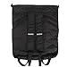 Teamoy Foldable Sackcpack Drawstring Backpack Gym Bag with Straps, Pockets, Reflective Tapes, Black