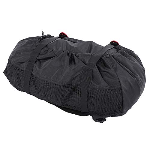 Alomejor Outdoor Climbing Hiking Bag, Outdoor Ultra Lightweight Waterproof Hiking Travel Folding Shoulder Strap Rock Climbing Rope Bag (Black) - Thumbnail 5