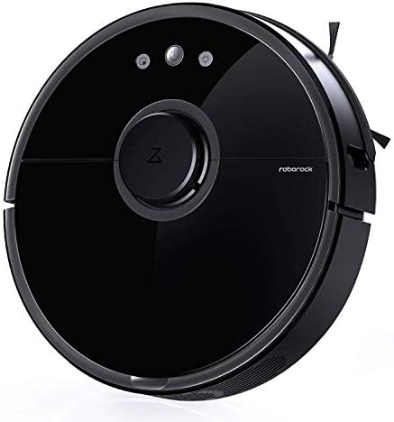 Roborock S55 Smart Vacuum Cleaner, 2 in 1 Sweeping and Moping, 2000Pa Super Power Suction & 5200mAh Battery International Version Black (EU Plug)