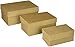 Darice Value Pack Rectangle, 4, 5, 6 inch Paper Mache, 3 Box Set, Natural, 3 Count