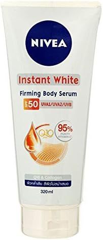 Danai Presents,NIVEA BODY SERUM INSTANT WHITE FIRMING BODY SERUM SPF50 PA+++ 320 ML.