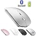 Rechargeable Bluetooth Mouse for MacBook Pro Wireless Bluetooth Mouse for Mac Laptop MacBook Air Windows Notebook MacBook (Silver) primary