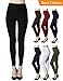 Diravo Womens High Waisted Leggings Soft Athletic Tummy Control Pants for Running Workout Pants Black