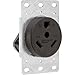 Legrand - Pass & Seymour 3830CC6 Industrial-Strength Flush-Mount Power Outlet for RVs, Dryers & Ranges | Travel Trailer Outlet 30A, 125 Volt, 2-Pole, 3-Wire primary