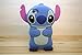 Blue Stitch Case for Apple iPod Touch 4 th 4th Generation 3D Cartoon Animal Cute Soft Silicone Rubber Character Cover,Kawaii Animated Funny Cool Skin Shell for Kids Guys Child Teens Girls(Touch 4th)
