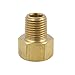 Legines Brass Inverted Flare Fitting, Brake Line Adapter, Male Connector, 3/8