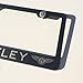 Matte Black Laser Engraved Bentley Stainless Steel USA License Plate Frame With Engraved Steel Logo Screw Cap Combo 12.25