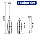 Milk Frother Electric Handheld Portable Powerful Milk Foamer for Latte/Cappuccino Coffee Chocolate，Durable Stainless Steel Egg Beater and Drink Mixer with 2 Whisks and 1 Clean Brush(Battery Operated)