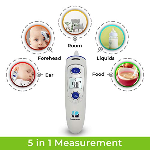 image for Paryvara Temporal Medical Thermometer Forehead Ear - Latest Dual Mode 