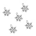 90pcs Vintage Antique Silver Alloy Snowflake Charms Pendant Jewelry Findings for Jewelry Making Necklace Bracelet DIY 20x15mm (90pcs snowflake)