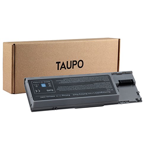 TAUPO New Laptop Battery for Dell Latitude D630 D620, fits P/N PC764 PP18L [4400mAh, 11.1V] - 12 Months Warranty