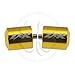 Gold Handle Bar End CNC ZX-R Engraved Weight Slider For Kawasaki Ninja Slug