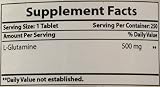 Best Naturals L-Glutamine 500 mg 250 Tablets 250 Count view 9
