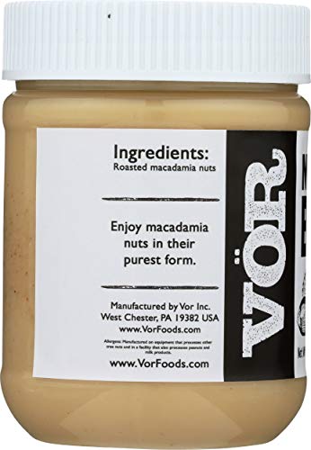 Vör Pure Macadamia Nut Butter Spread (11oz) | Only One Ingredient | Vegan, Paleo, Keto, Whole 30 (11oz Jar) - Image 3