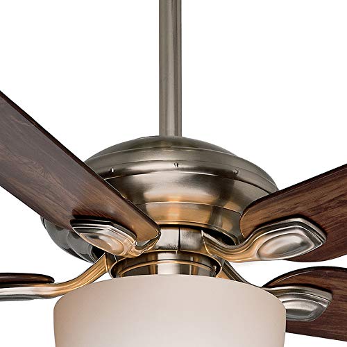 Casablanca Fan 52 inch Contemporary Brushed Nickel Indoor Ceiling fan w/Cased White Glass Light Kit (Certified Refurbished)