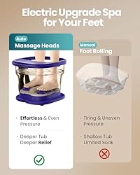 Puboo Collapsible Foot Spa with Heat and Remote