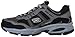 Skechers Sport Men's Vigor 2.0 Trait Memory Foam Sneaker, Charcoal/Black, 9 XW US