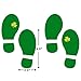 400Pcs Leprechaun Footprint Stickers St. Patrick's Day Stickers Leprechaun Floor Decals Shamrock Gold Coin Decoration Stickers for Kids Party Supply Classroom Home
