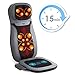 INTEY Shiatsu Neck & Back Massage Cushion with Heat, 12 3D-Massage Balls Full Back Kneading Shiatsu or Rolling Massage Chair pad with Height Adjustment, Relieve Muscle Pain for Home, Office or Car